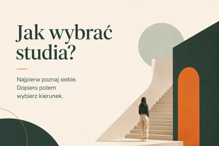 Jak wybrać studia? Przewodnik dla maturzystów – ilustracja przedstawiająca drogę do świadomego wyboru kierunku studiów.